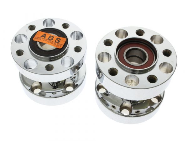 Rear Wheel Hub - Chrome. Fits Dyna 2012-2017 with ABS & Heartland HL-240D Wide Tyre Kit.