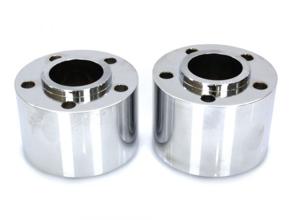 Rear Wheel Hub - Chrome. Fits Sportster 2000-2003.