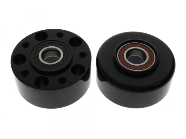 Front Wheel Hub - Black. Fits Sportster 2014up with ABS & Single Disc Rotor.