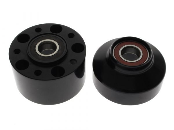 Front Wheel Hub - Black. Fits Sportster 1200X, Sportster 1200C & Sportster 883L 2014up Models with ABS & Single Disc Rotor.