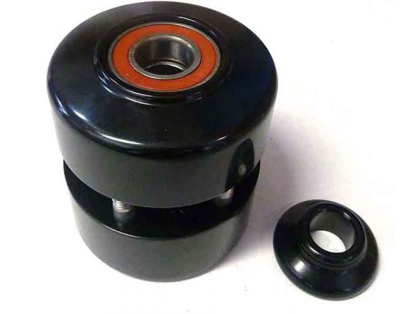 Front Wheel 16" Megabrake Disc Hub - Black. Fits Touring 2008up with ABS & Single Disc Rotor.