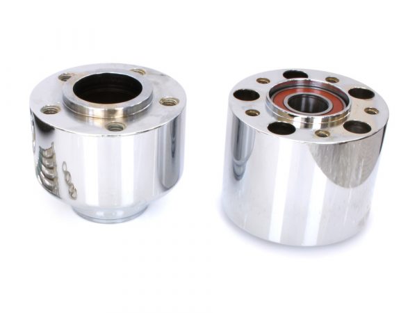 Front Wheel Hub - Chrome. Fits FLFB 2018up with ABS.