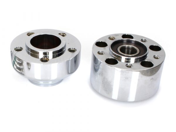 Front Wheel Hub - Chrome. Fits FXBB 2018up with ABS.