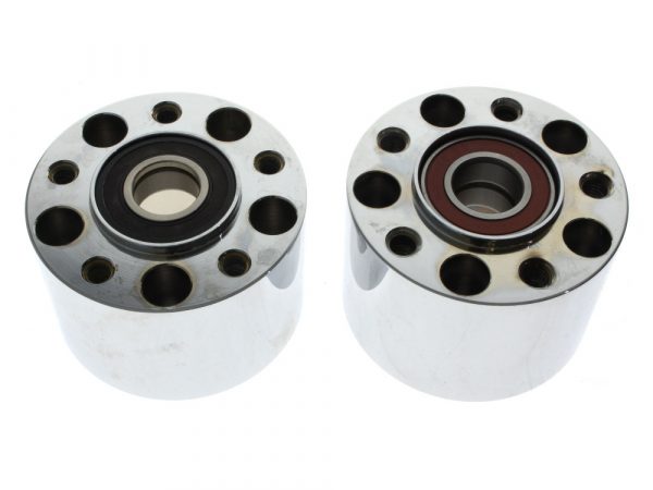Rear Wheel Hub - Chrome. Fits Sportster 2014up with ABS.