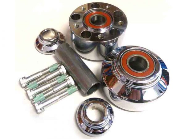Front Wheel Hub - Chrome. Fits Scout 2015up.