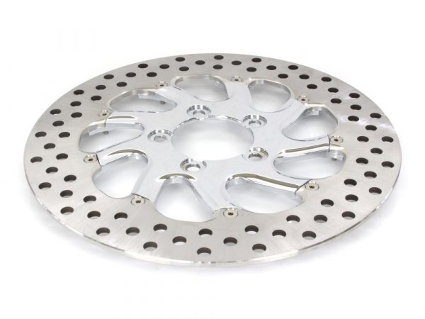 11-1/2" Right Hand Rear Torque Disc Rotor - Chrome. Fits Custom Application.