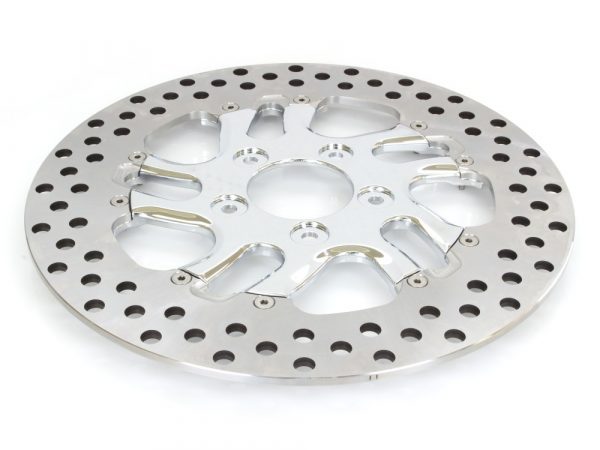 11-1/2" Left Hand Front Rival Disc Rotor - Chrome. Fits H-D 1994up with 11-1/2" Disc Rotor(s).