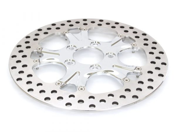 11-1/2" Left Hand Rear & Right Hand Rear Gasser & Luxe Disc Rotor - Chrome. Fits H-D 1981up with 11-1/2" Disc Rotor.