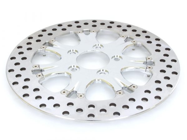 11-1/2" Left Hand Rear & Right Hand Rear Heathen & Paramount Disc Rotor -  Chrome. Fits H-D 1981up with 11-1/2" Disc Rotor.