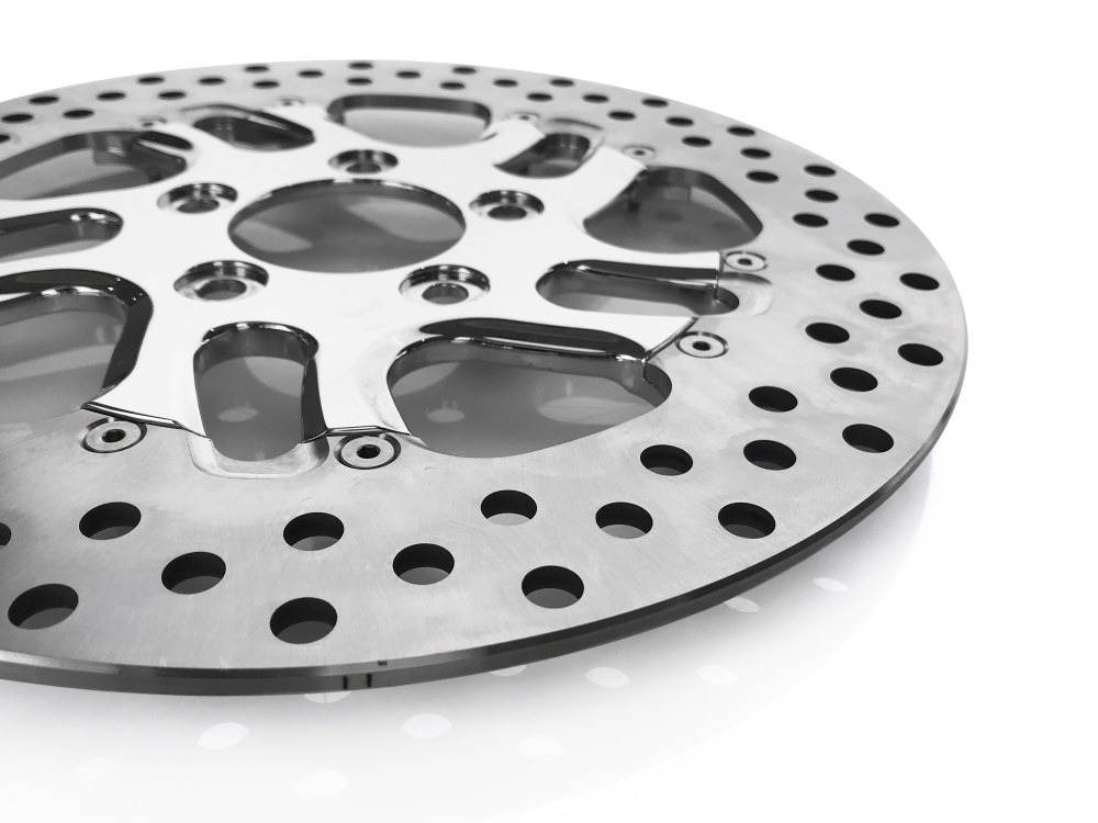 11-1/2" Right Hand Rear Rival Disc Rotor - Chrome. Fits H-D 1981up with 11-1/2" Disc Rotor. » Right Hand Rear Rival Disc Rotor 11-1/2" Right Hand Rear Rival Disc Rotor - Chrome. Fits H-D 1981up with 11-1/2" Disc Rotor. - Image 3