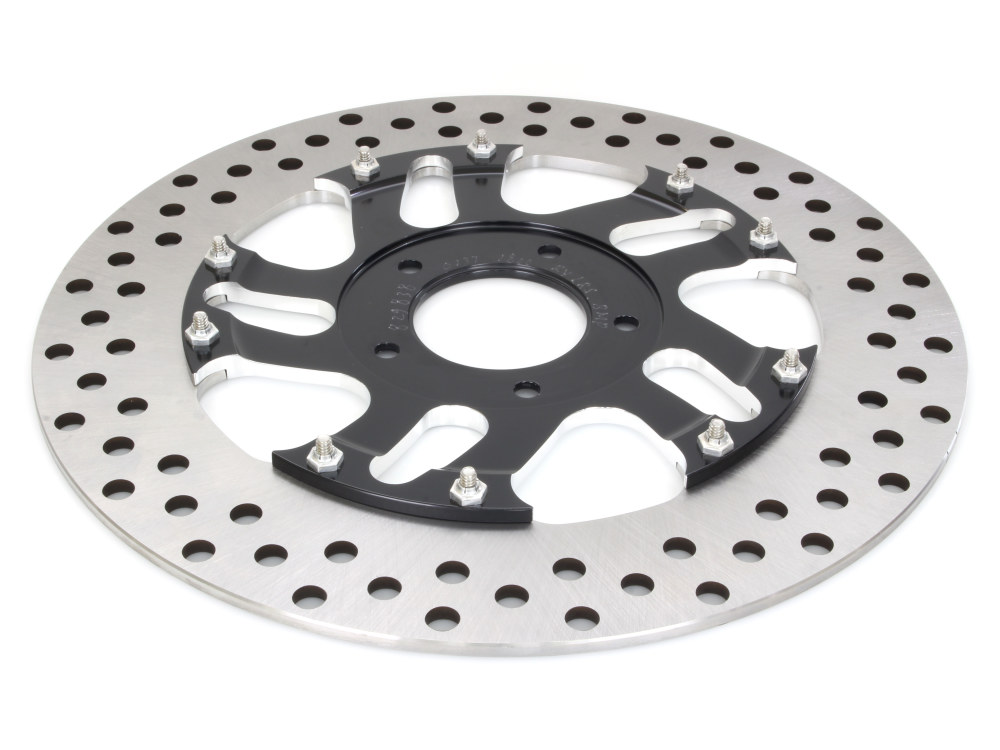 11.8" Right Hand Front Rival Disc Rotor - Black Contrast Cut Platinum. Fits Touring 2008up, V-Rod 2006up & Dyna 2006up. » Front Rival Disc Rotor 11.8" Right Hand Front Rival Disc Rotor - Black Contrast Cut Platinum. Fits Touring 2008up, V-Rod 2006up & Dyna 2006up. - Image 2