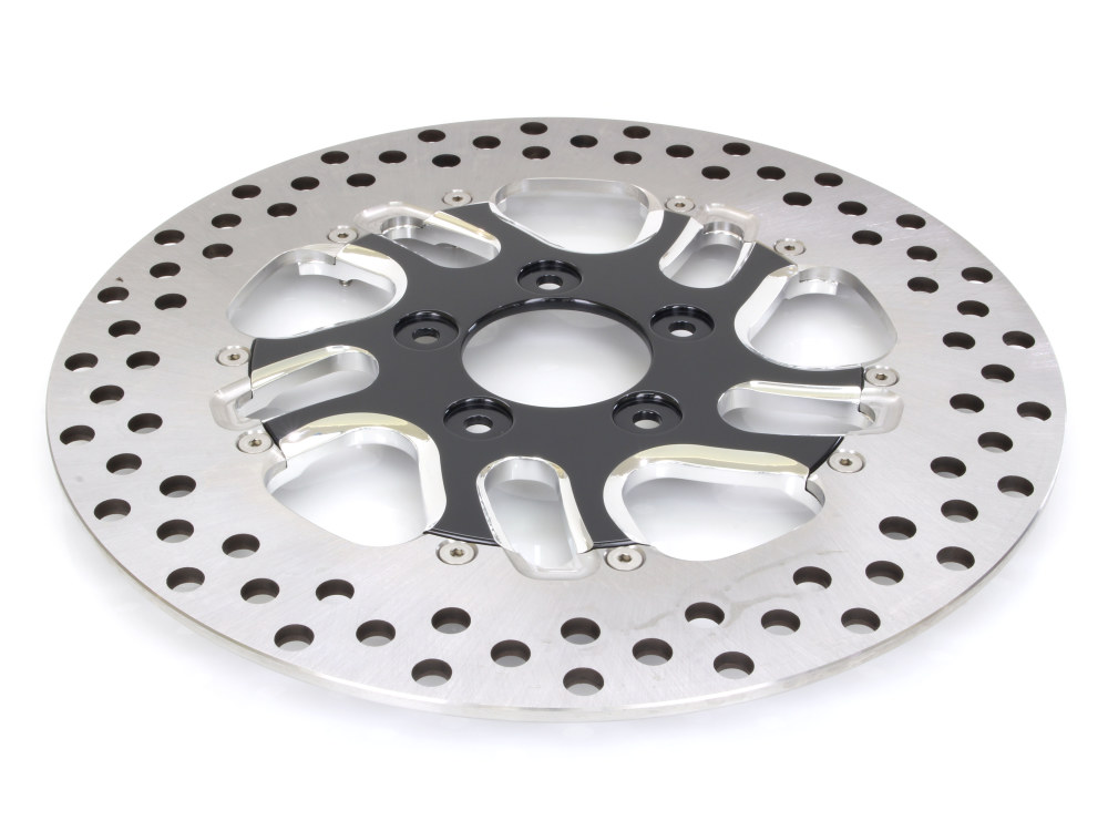 11.8" Right Hand Front Rival Disc Rotor - Black Contrast Cut Platinum. Fits Touring 2008up, V-Rod 2006up & Dyna 2006up. » Front Rival Disc Rotor 11.8" Right Hand Front Rival Disc Rotor - Black Contrast Cut Platinum. Fits Touring 2008up, V-Rod 2006up & Dyna 2006up.