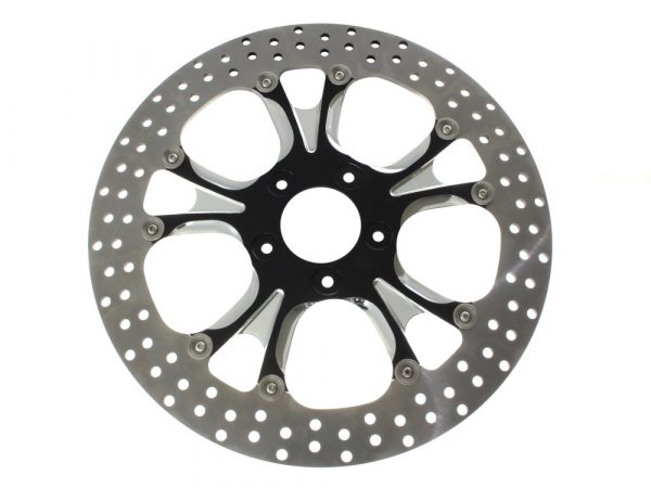 13" Left Hand Front & Right Hand Front Gasser & Luxe Disc Rotor - Black Contrast Cut Platinum.