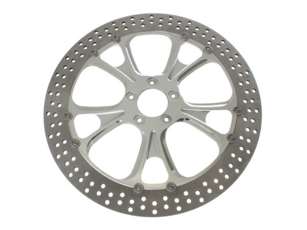 16" Left Hand Front & Right Hand Front Gasser & Luxe Disc Rotor. Use when converting Touring 2000up to Single Disc Rotor.