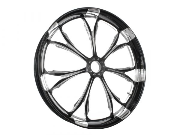 23" x 3.50" wide Paramount Wheel - Black Contrast Cut Platinum.