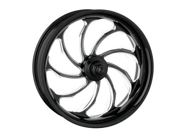 17" x 6.00" wide Torque Wheel - Black Contrast Cut Platinum.