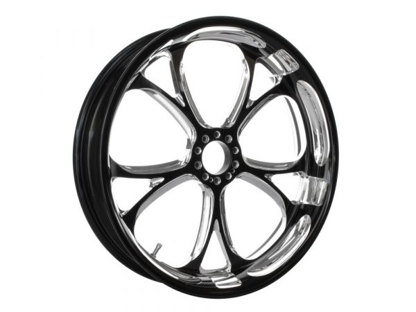 18" x 4.25" wide Luxe Wheel - Black Contrast Cut Platinum.