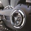 Clarity Derby Cover - Black Contrast Cut. Fits Softail 2000-2018, Dyna 1999-2017 & Touring 1999-2015. - Image 3