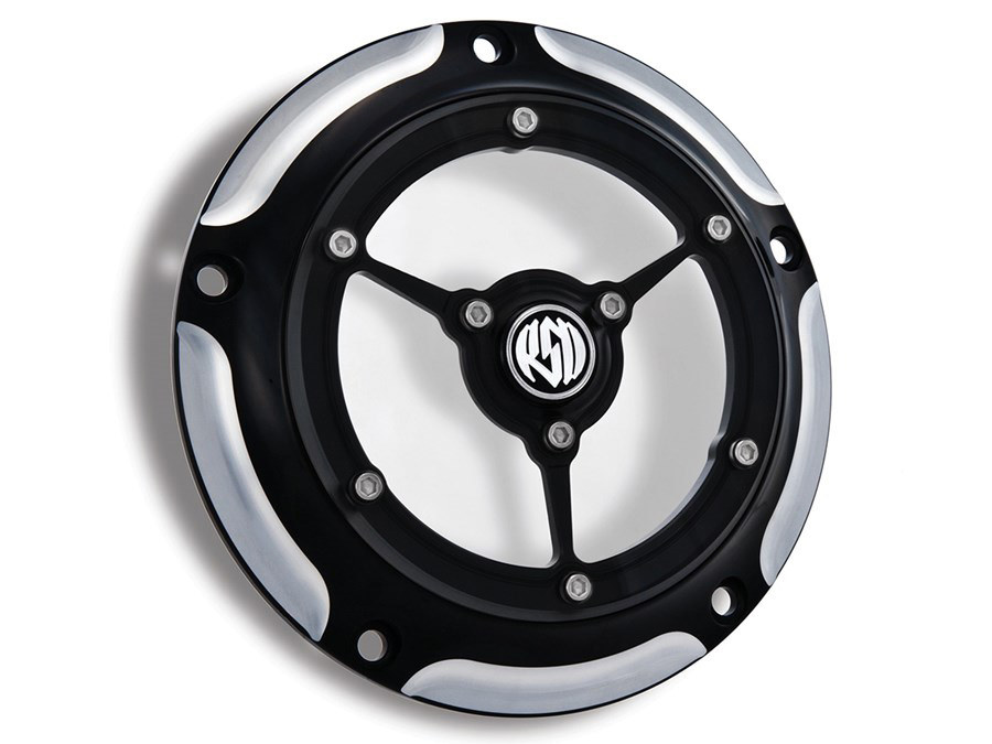Clarity Derby Cover - Black Contrast Cut. Fits Softail 2000-2018, Dyna 1999-2017 & Touring 1999-2015. » Clarity Derby Cover - Black Contrast Cut. Fits Softail 2000-2018, Dyna 1999-2017 & Touring 1999-2015.