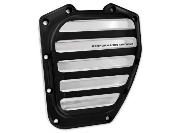 Drive Cam Cover - Black Contrast Cut Platinum. Fits Twin Cam 2001-2017.