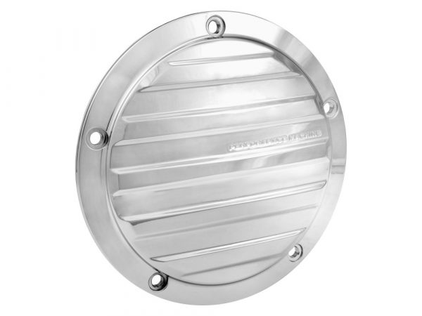 Drive Derby Cover - Chrome. Fits Softail 2000-2018, Dyna 1999-2017 & Touring 1999-2015.