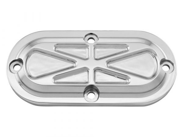Formula Inspection Cover - Chrome. Fits Softail 1984-2006, Dyna Wide Glide 1993-2005 & Big Twin 1970-1984.