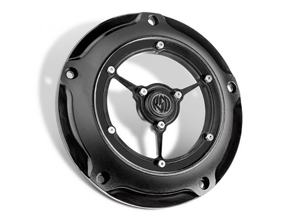 Clarity Derby Cover - Black Ops. Fits Touring 2016up & Softail 2019up.