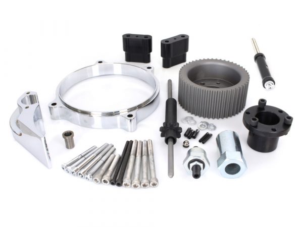 Primary Hardware & Spacer Kit - Chrome. Fits BDL or Performance Machine Belt Kit to Performance Machine Phatail 1991-1999.