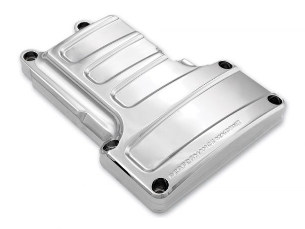 Scallop Transmission Top Cover - Chrome. Fits 6Spd Twin Cam 2006-2017.