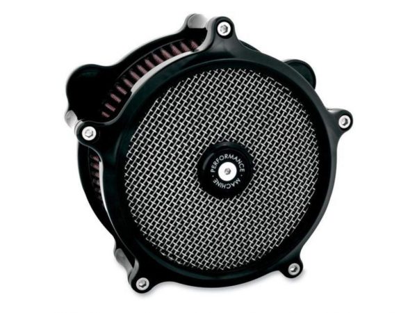 Super Gas Air Cleaner Kit - Black. Fits Twin Cam 2008-2017 with Throttle-by-Wire.