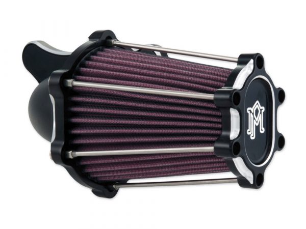 FastAir Air Cleaner Kit - Black Contrast Cut. Fits Big Twin 1993up with E or G Carburettor.