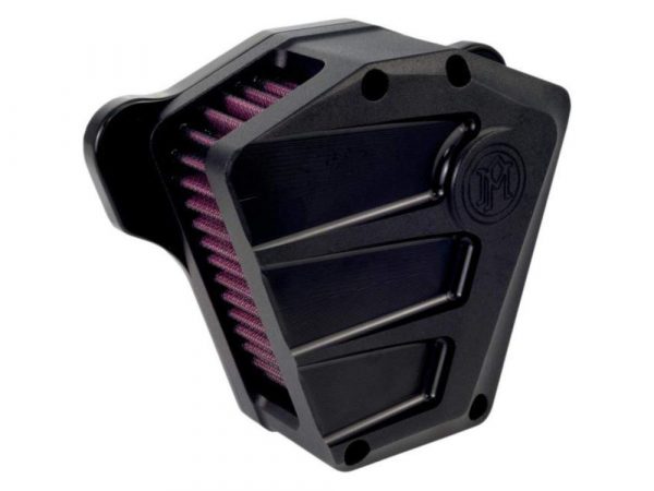 Scallop Air Cleaner Kit - Black Ops. Fits Twin Cam 2008-2017 with Throttle-by-Wire.