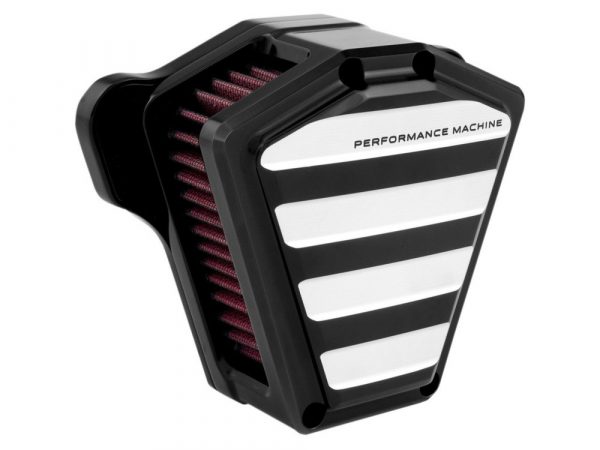 Drive Air Cleaner Kit - Black Contrast Cut. Fits Big Twins 1993-2017 with CV Carb or Cable Operated Delphi EFI.