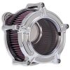 Clarion Air Cleaner Kit - Chrome. Fits Big Twins 1993-2017 with CV Carb or Cable Operated Delphi EFI. - Image 3