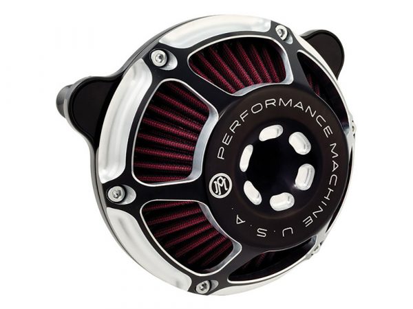 Max HP Air Cleaner Kit - Black Contrast Cut. Fits  Touring 2017up & Softail 2018up.