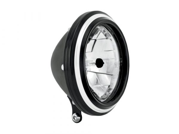 5-3/4" Merc Headlight - Black Contrast Cut.