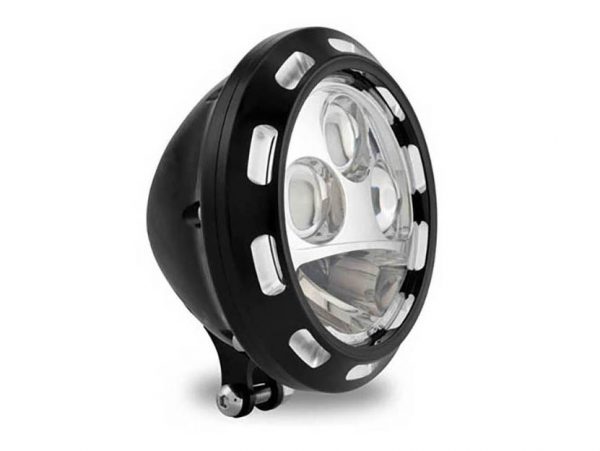 5-3/4" Apex LED Headlight - Black Contrast Cut.