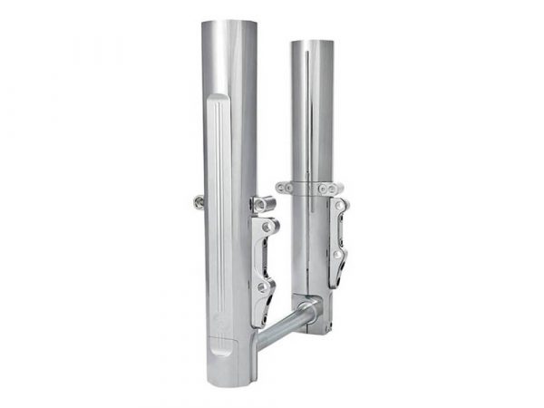 Fork Legs - Chrome. Fits Touring 2008-2013 with Dual Disc Rotors & 41mm Forks.