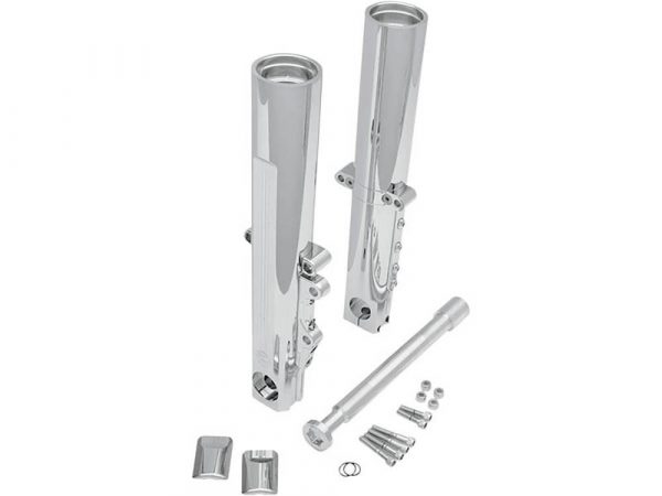 Fork Legs - Chrome. Fits Touring 2008-2013 with Single Disc Rotors & 41mm Forks.