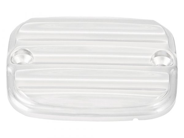 Nostaglia Front Master Cylinder Cap - Chrome. Fits Softail 1996-2005, Dyna 1996-2005, Sportster 1996-2003, V-Rod 2002-2005 & FL 1996-2004.