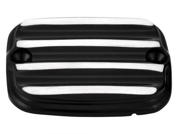 Nostalgia Front Master Cylinder Cap - Black. Fits Sportster 2004up.