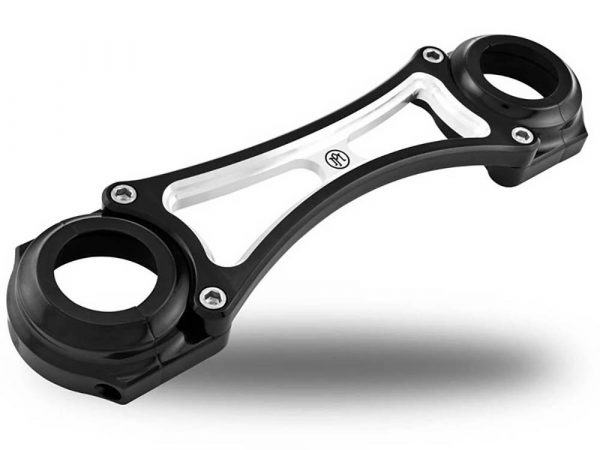 Fork Brace - Black Contrast Cut. Fits FXST 1984-2015, Dyna Wide Glide 1993-2005, FXWG 1984-1986 Models with 41mm Forks.