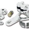 Rear Driveside 4 Piston Caliper & Mounting Bracket - Chrome. Fits Custom with 1" Axle. - Image 2