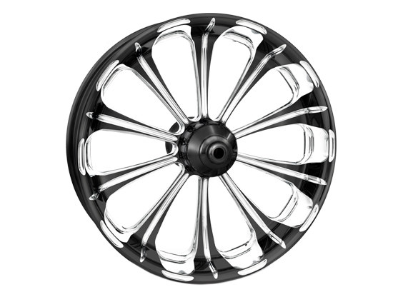 23" x 3.50" Revel Wheel with Front Hub - Black Contrast Cut Platinum. Fits Breakout 2013up with ABS.