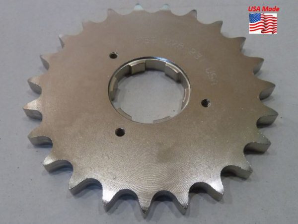 23 Tooth Transmission Sprocket. Fits 4spd Big Twin 1980-1985.