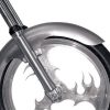 5-1/2" wide, Round Cut Long OCF Front Fender. Fits FL Softail 1986-2017 with 21" Front Wheel. - Image 2