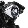 Stealth Mini Teardrop Air Cleaner Cover - Chrome. - Image 3