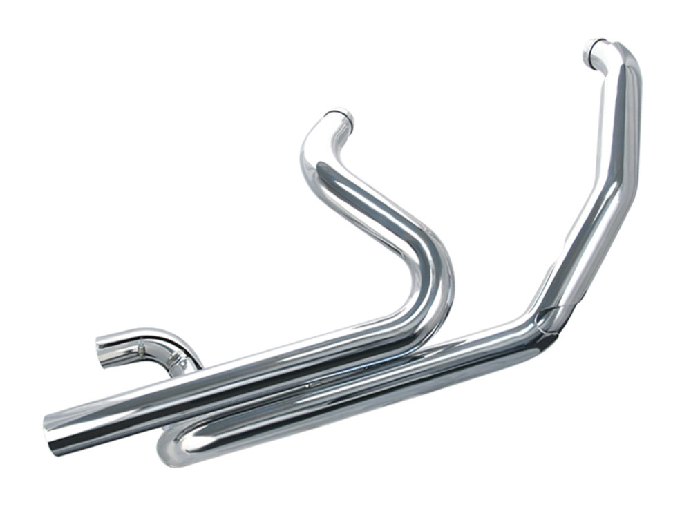 Power Tune Dual Headers Chrome Fits Touring 1995 2008 Brown 