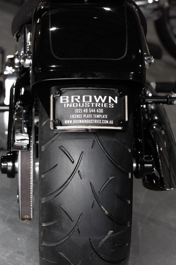 Brown Industries B-Tail Tail Tidy Version 2 – Black. Fits: Fat Boy 2018-2025.