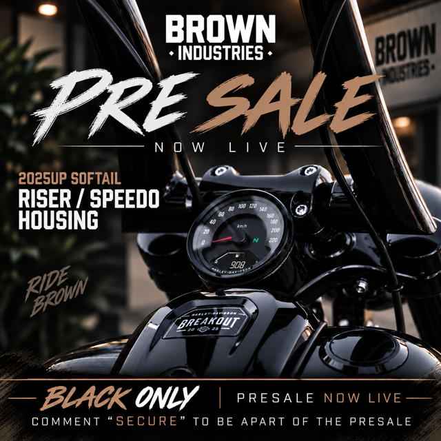 Brown Industries 2025up Softail Short Riser/ Speedo Housing » Brown Industries 2025up Softail Short Riser/ Speedo Housing